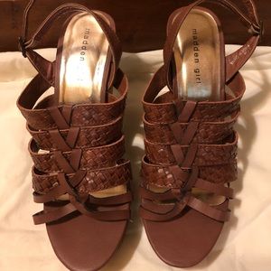 Madden Girl brown wedges size 8.5